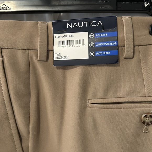 Nautica Dress Pants Flat Front 42w 32L - Picture 3 of 5
